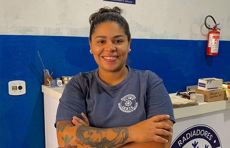  O automóvel para a reparadora